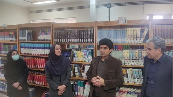 بازدید رئیس و معاونان دانشکده پیراپزشکی از کتابخانه و کلاس‌های IT