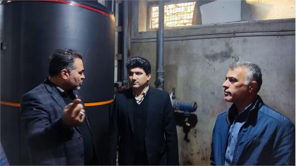 بازدید رئیس دانشکده از روند عایق‌بندی تجهیزات موتورخانه