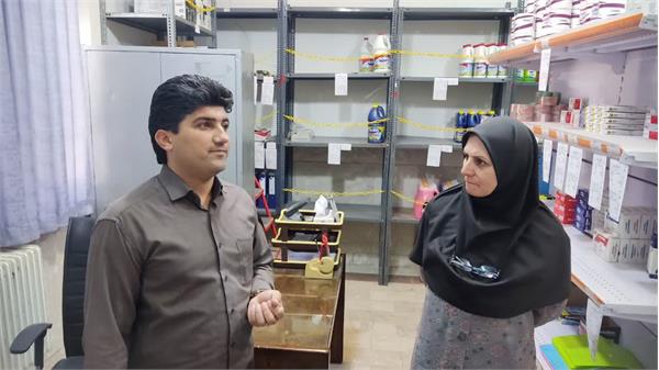 بازدید رئیس دانشکده از واحد انبار دانشکده پیراپزشکی
