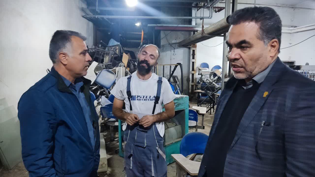 بازدید رئیس دانشکده از روند عایق‌بندی تجهیزات موتورخانه2