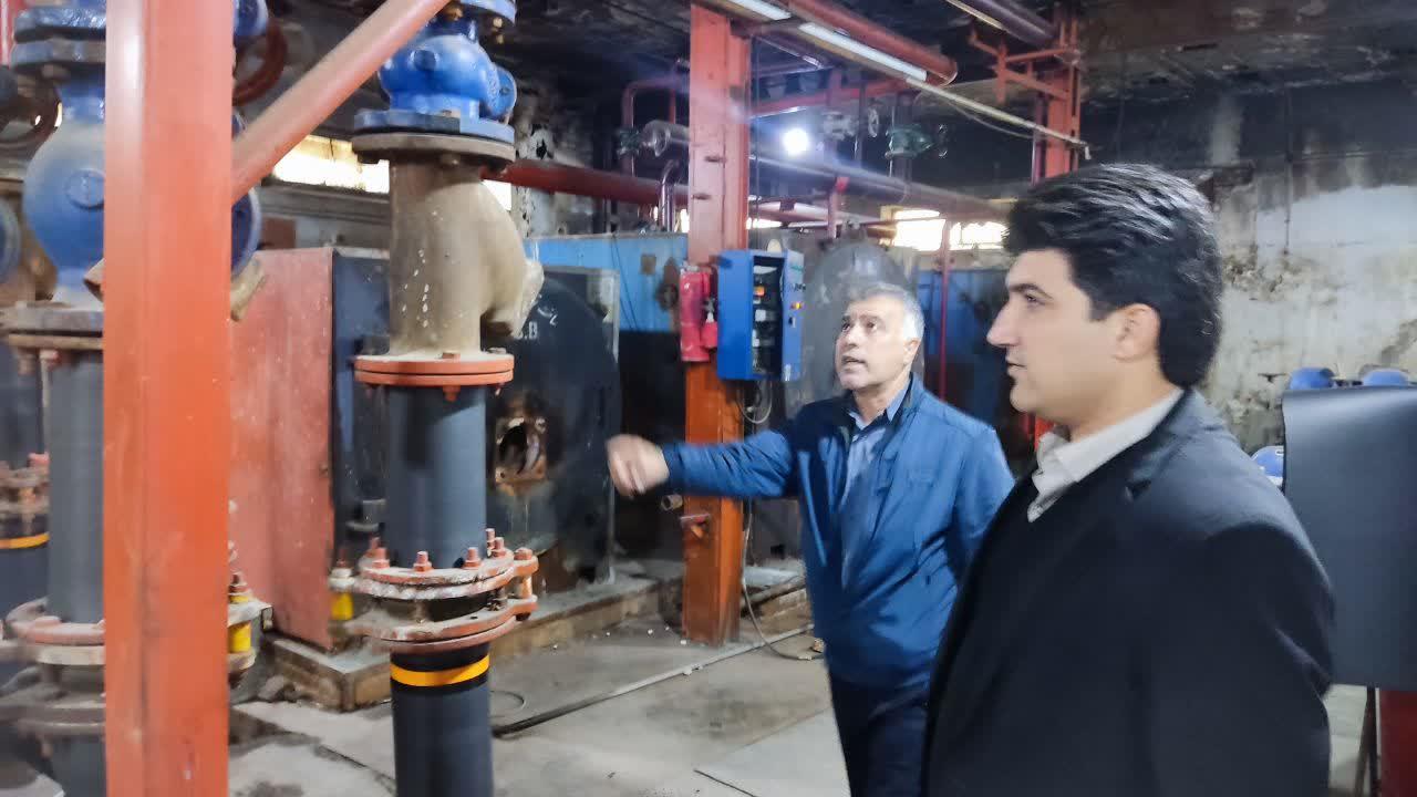 بازدید رئیس دانشکده از روند عایق‌بندی تجهیزات موتورخانه3