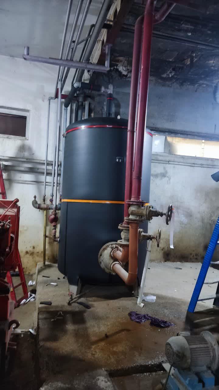 بازدید رئیس دانشکده از روند عایق‌بندی تجهیزات موتورخانه4